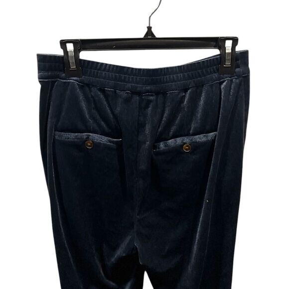 Blue velvet  jogger trousers - Picture 4 of 6